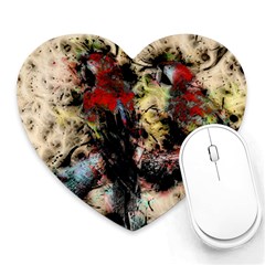 Ara Bird Parrot Animal Art Heart Mousepads by Wegoenart