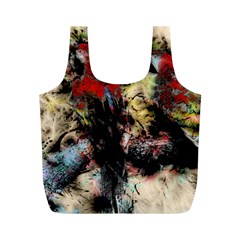 Ara Bird Parrot Animal Art Full Print Recycle Bag (m) by Wegoenart