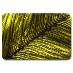 Feather Macro Bird Plumage Nature Large Doormat  by Wegoenart