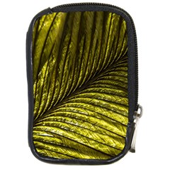 Feather Macro Bird Plumage Nature Compact Camera Leather Case by Wegoenart