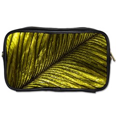 Feather Macro Bird Plumage Nature Toiletries Bag (one Side) by Wegoenart