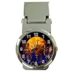 Skyline Frankfurt Abstract Moon Money Clip Watches by Wegoenart