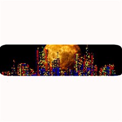 Skyline Frankfurt Abstract Moon Large Bar Mats by Wegoenart