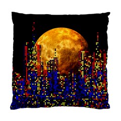 Skyline Frankfurt Abstract Moon Standard Cushion Case (one Side) by Wegoenart