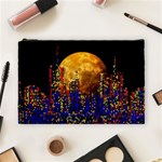 Skyline Frankfurt Abstract Moon Cosmetic Bag (Large) Front