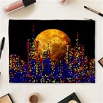 Skyline Frankfurt Abstract Moon Cosmetic Bag (XL) Back