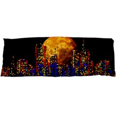 Skyline Frankfurt Abstract Moon Body Pillow Case Dakimakura (two Sides) by Wegoenart