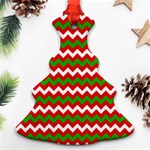 Christmas Paper Scrapbooking Pattern Christmas Tree Ornament (Two Sides) Front