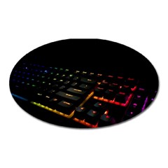 Keyboard Led Technology Oval Magnet by Wegoenart