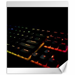 Keyboard Led Technology Canvas 20  X 24  by Wegoenart