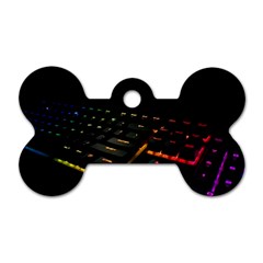 Keyboard Led Technology Dog Tag Bone (one Side) by Wegoenart