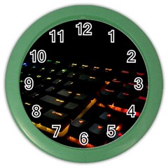 Keyboard Led Technology Color Wall Clock by Wegoenart