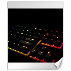 Keyboard Led Technology Canvas 11  X 14  by Wegoenart