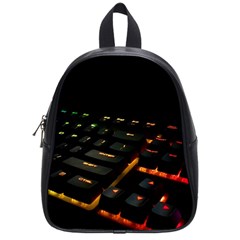 Keyboard Led Technology School Bag (small) by Wegoenart