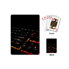 Keyboard Led Technology Playing Cards (mini) by Wegoenart