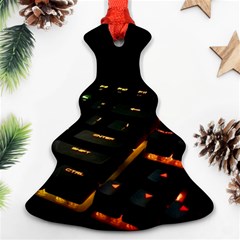 Keyboard Led Technology Ornament (christmas Tree)  by Wegoenart