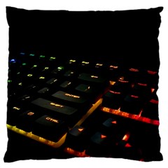 Keyboard Led Technology Large Cushion Case (two Sides) by Wegoenart