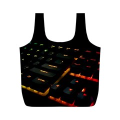 Keyboard Led Technology Full Print Recycle Bag (m) by Wegoenart