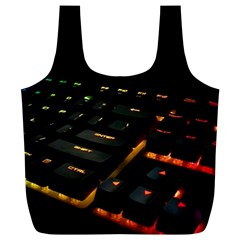 Keyboard Led Technology Full Print Recycle Bag (xl) by Wegoenart