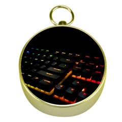 Keyboard Led Technology Gold Compasses by Wegoenart