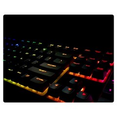 Keyboard Led Technology Double Sided Flano Blanket (medium)  by Wegoenart