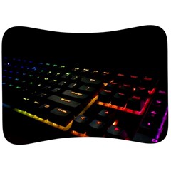 Keyboard Led Technology Velour Seat Head Rest Cushion by Wegoenart