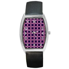 Seamless Texture Pattern Tile Barrel Style Metal Watch by Wegoenart