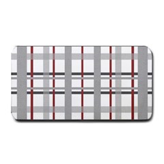 Fabric Plaid Grey Gray Burgundy Medium Bar Mats by Wegoenart