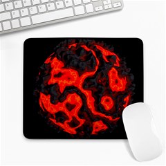 Lava Planet Space Universe Fire Large Mousepads by Wegoenart