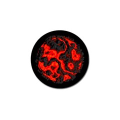 Lava Planet Space Universe Fire Golf Ball Marker (10 Pack) by Wegoenart