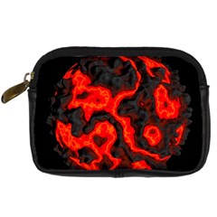 Lava Planet Space Universe Fire Digital Camera Leather Case by Wegoenart