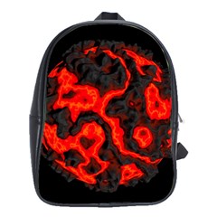 Lava Planet Space Universe Fire School Bag (large) by Wegoenart