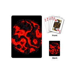 Lava Planet Space Universe Fire Playing Cards (mini) by Wegoenart