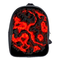 Lava Planet Space Universe Fire School Bag (xl) by Wegoenart