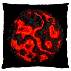 Lava Planet Space Universe Fire Standard Flano Cushion Case (one Side) by Wegoenart