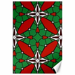 Christmas Seamless Pattern Xmas Canvas 12  X 18  by Wegoenart