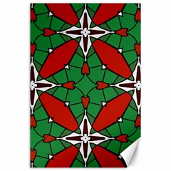 Christmas Seamless Pattern Xmas Canvas 24  X 36  by Wegoenart