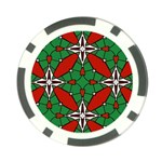 Christmas Seamless Pattern Xmas Poker Chip Card Guard Back