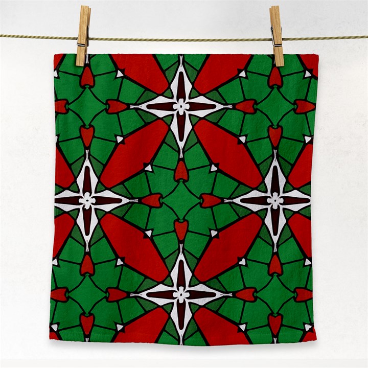 Christmas Seamless Pattern Xmas Face Towel