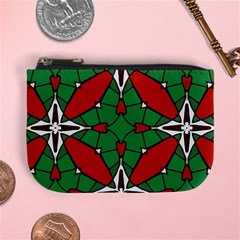 Christmas Seamless Pattern Xmas Mini Coin Purse by Wegoenart