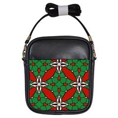 Christmas Seamless Pattern Xmas Girls Sling Bag by Wegoenart