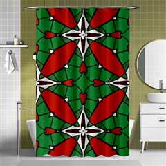 Christmas Seamless Pattern Xmas Shower Curtain 48  X 72  (small)  by Wegoenart