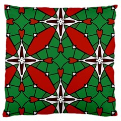 Christmas Seamless Pattern Xmas Large Cushion Case (one Side) by Wegoenart