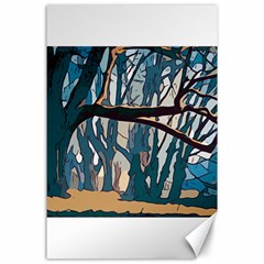 Forest Artwork Card Greeting Woods Canvas 24  X 36  by Wegoenart