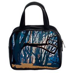 Forest Artwork Card Greeting Woods Classic Handbag (two Sides) by Wegoenart