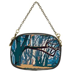 Forest Artwork Card Greeting Woods Chain Purse (two Sides) by Wegoenart