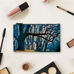 Forest Artwork Card Greeting Woods Cosmetic Bag (small)