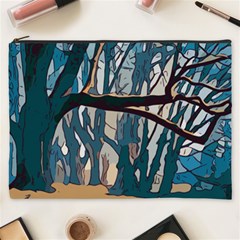 Forest Artwork Card Greeting Woods Cosmetic Bag (xxxl) by Wegoenart