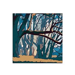 Forest Artwork Card Greeting Woods Satin Bandana Scarf by Wegoenart