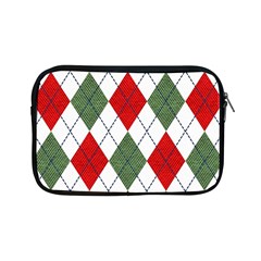 Red Green White Argyle Navy Apple Ipad Mini Zipper Cases by Wegoenart